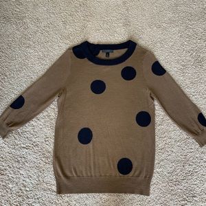 J. Crew tippi polka dot merino wool sweater